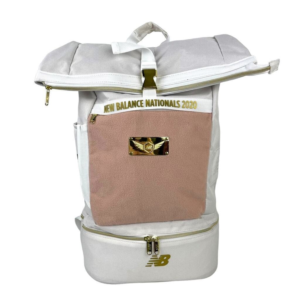 2020 NBNI New Balance Nationals Indoor Championship Backpack Bag Pink Gold White